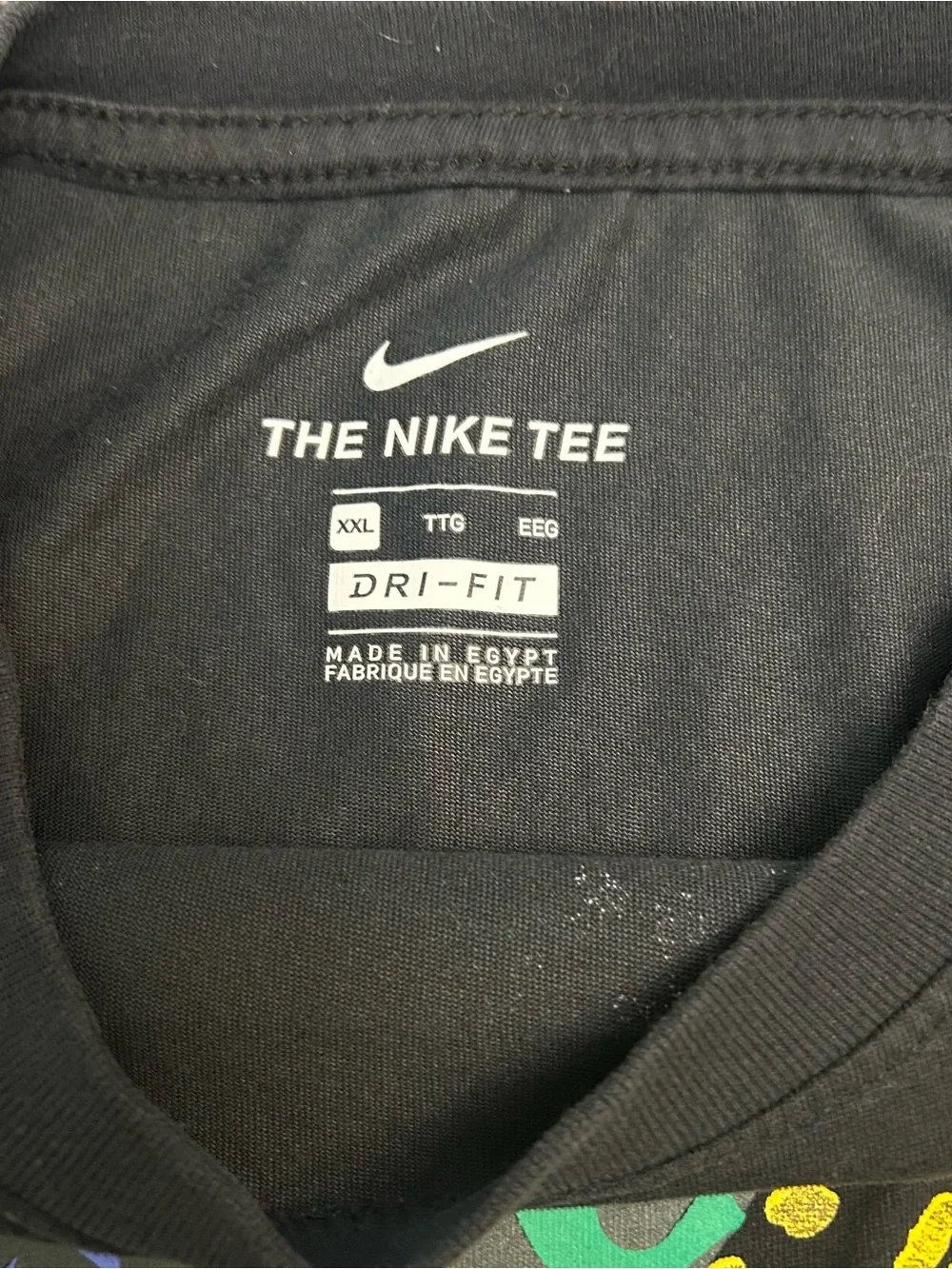 Nike Men's XXL DriFit Jungle Print Black Short Sleeve T-Shirt Graphic Print - Picture 7 of 9